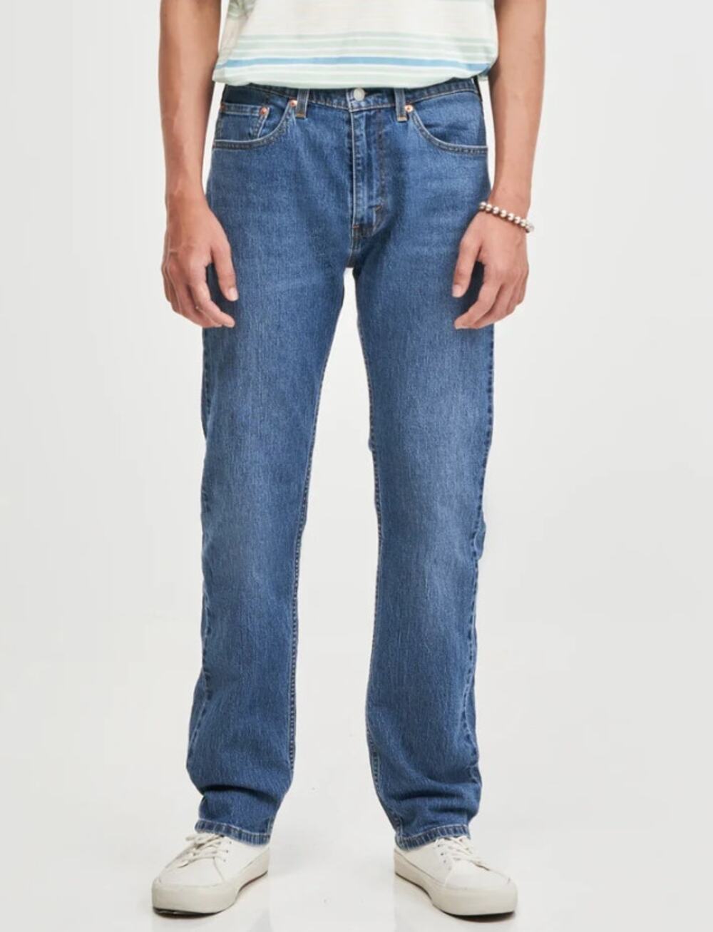 Levi's 505 Jeans Mens 38x29 Medium Wash Straight Leg Zip Fly Streetwear Normcore